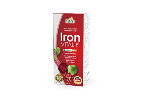 Hubner Iron Vital F, 100% PURE, Fruit flavour with Vitamin C+B, Made in Germany (250ml)