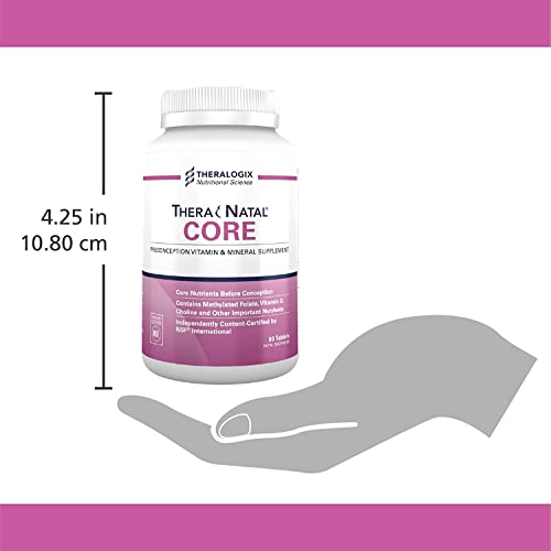 TheraNatal Core Preconception Prenatal Vitamin & Mineral Supplement (90 Day Supply) | Core Nutrients for Women Before Conception