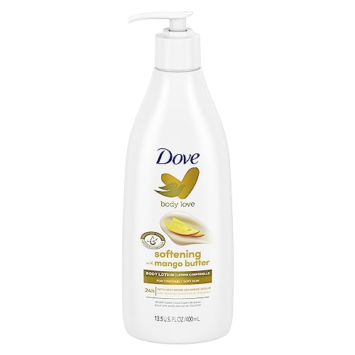 Pre-Order | Arrives in 5–10 Days – Dove Body Love Hand & Body Lotion dry skin moisturizer for soft, glowing skin Glowing Care with Mango & Almond Butters 400 ml