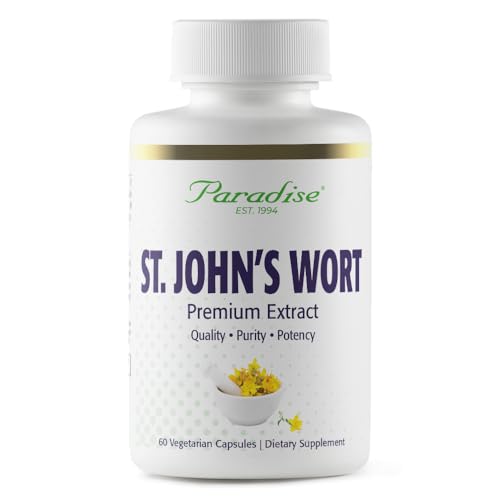 Paradise Herbs St. John's Wort Extract, Super Potent, Ultra Pure, Vegan, Non-GMO, 90 Vegetarian Capsules