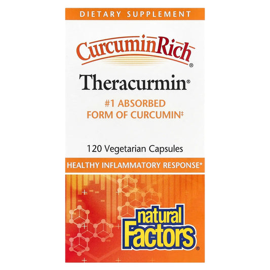 Natural Factors
CurcuminRich, Theracurmin, 30 mg, 120 Vegetarian Capsules