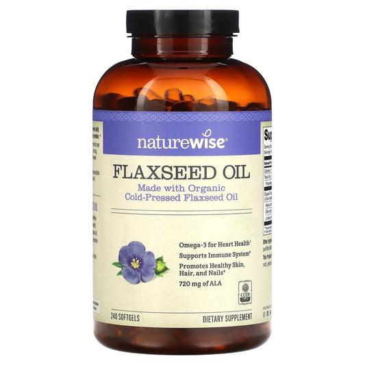 NatureWise
Flaxseed Oil, 240 Softgels NatureWise
Flaxseed Oil, 240 Softgels