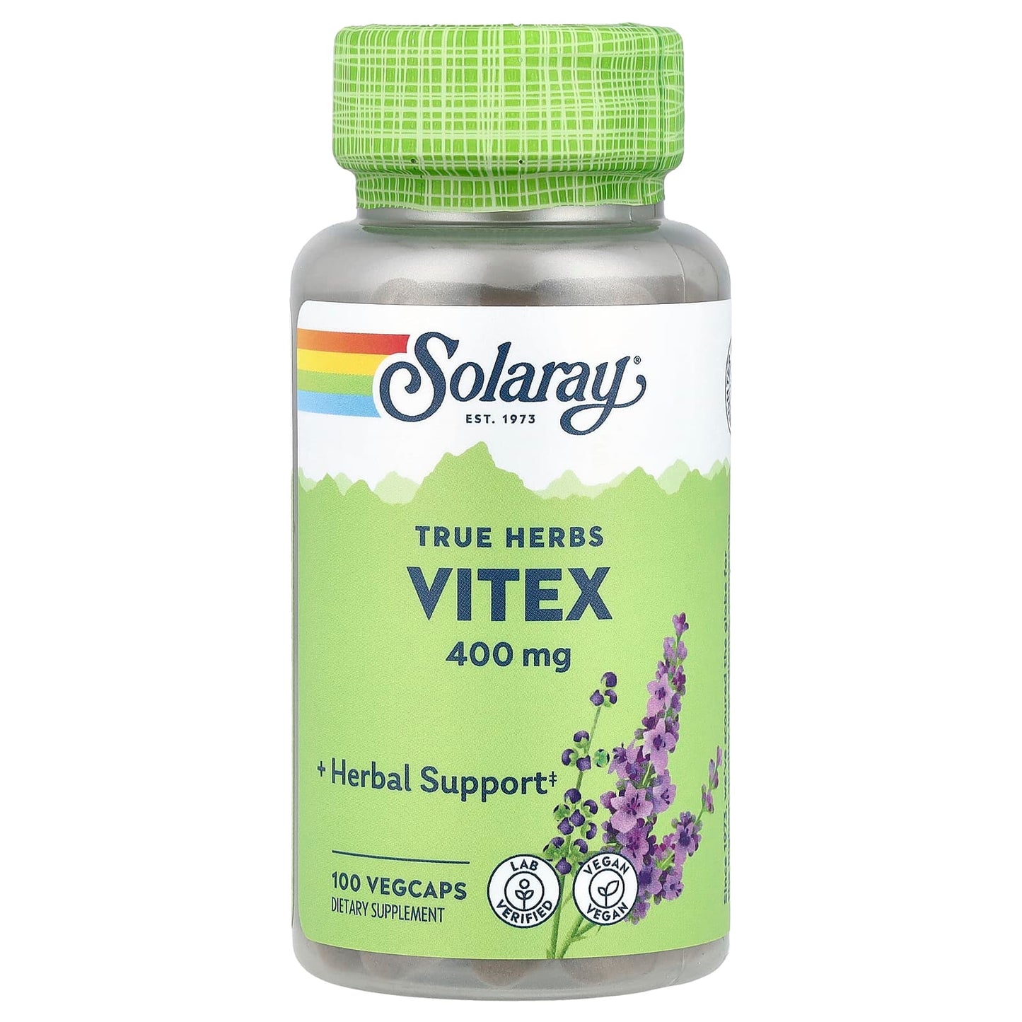 Pre-Order | Arrives in 5–10 Days – Solaray
True Herbs, Vitex, 400 mg, 100 VegCaps