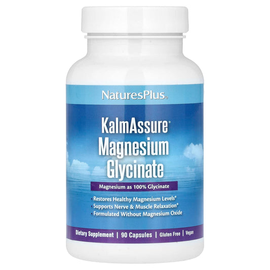 NaturesPlus
KalmAssure, Magnesium Glycinate, 210 mg, 90 Capsules (70 mg per Capsule)