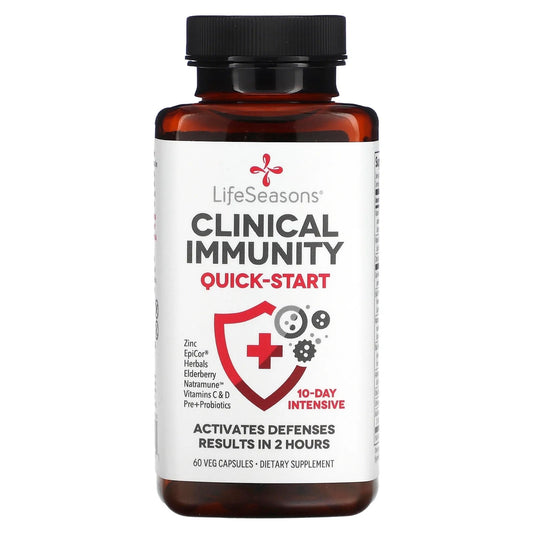 LifeSeasons
Clinical Immunity, Quick-Start, 60 Veg Capsules