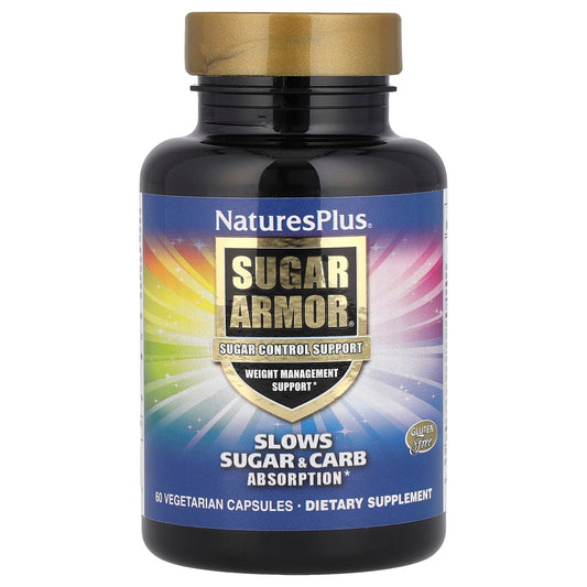 NaturesPlus
Sugar Armor®, Sugar Control Support, 60 Vegetarian Capsules