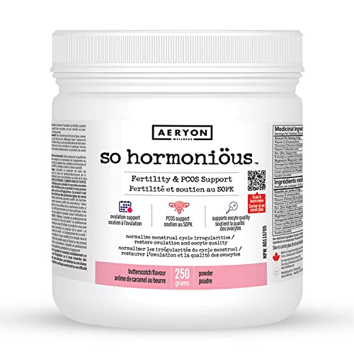PCOS Supplement for Women by Aeryon Wellness | Canadian Made - 250g Powder | Fertility Supplements for Women with Myo-Inositol | Ovulation and Hormonal Support | Helps Normalize Ovarian Function