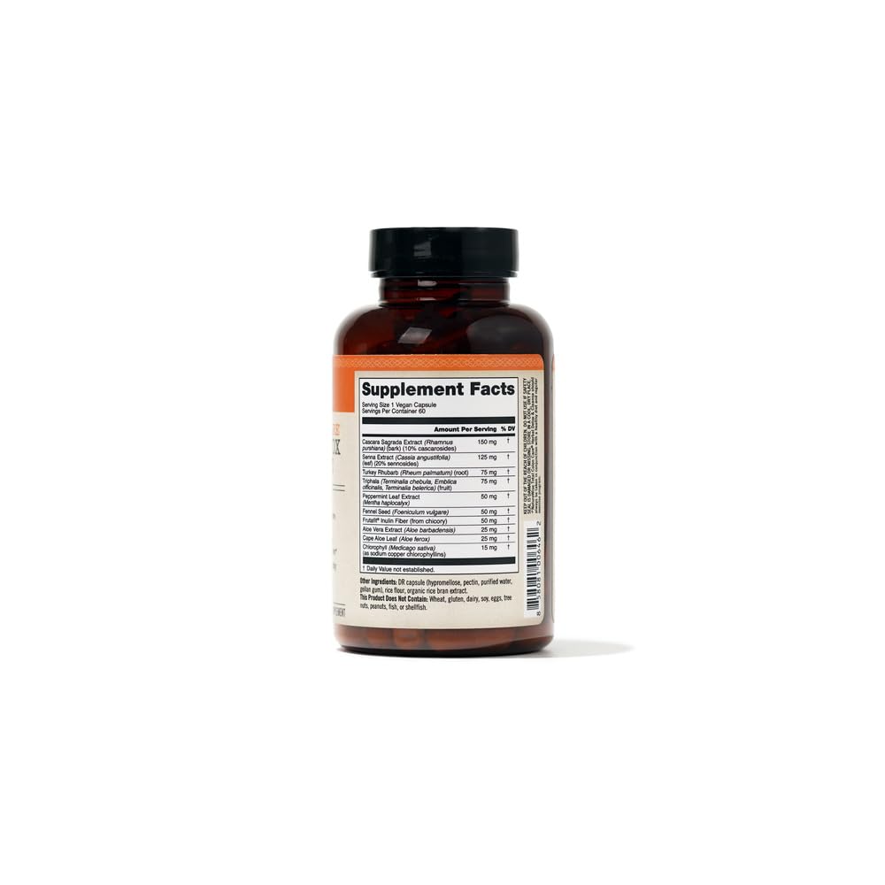 Naturewise Total Colon Care Herbal Cleanse - With Prebiotics, Botanicals, & Antioxidants - for Regular Bowel Movement, Digestion, Gut Health - Vegan, Gluten-Free, Non-GMO - 60 Capsules[2-Month Supply]