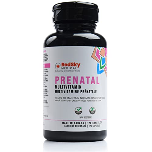 Redsky Medical Vegetarian/halal certified Prenatal Multivitamin 120 Capsules