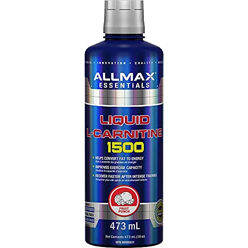 ALLMAX Nutrition - L-Carnitine Liquid + Vitamin B5 - Fruit Punch - 473 ml