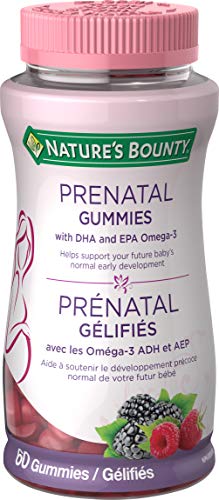 Nature's Bounty Prenatal Vitamins, Helps Support Your Future Baby's Normal Early Development, 60 Gummies