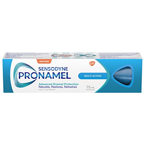 Pronamel Multi-Action Daily Enamel Care Toothpaste for Whitening and Sensitivity, Cleansing Mint Flavour, 75mL (Packaging May Vary)
