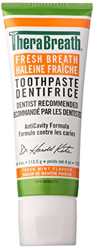TheraBreath Fresh Breath Toothpaste - Fresh Mint | Fight Cavities & Bad Breath | 113.5g