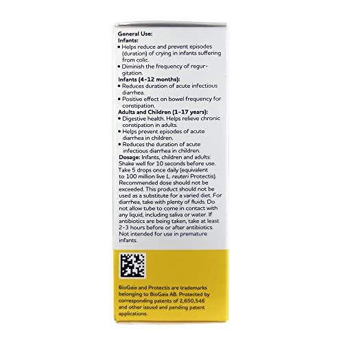 BioGaia Probiotic Baby Drops - 5mL - NEW DROPPER - for newborns, babies and toddlers