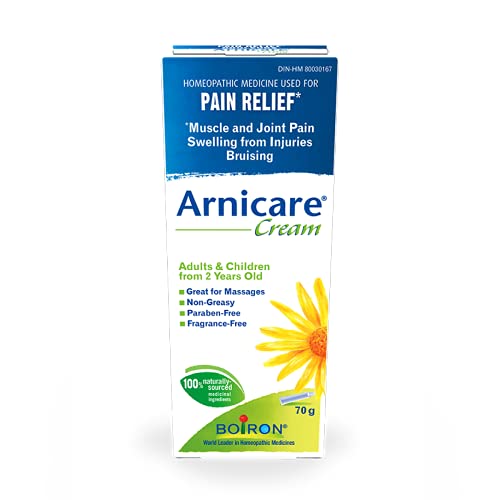 Pre-Order | Arrives in 5–10 Days – Boiron Arnicare Cream for Pain Relief, Muscle Pain and Joint Pain Relief, Swelling from injuries, Bruise & Bruising, from Natural Sourced Plants Including Arnica Montana, 70g