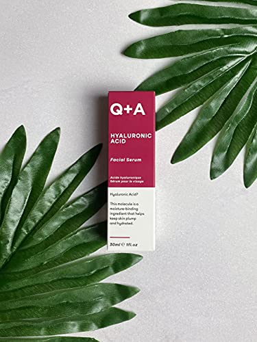 Q+A Hyaluronic Acid Facial Serum. A super hydrating Hyaluronic Acid serum for healthy and plump skin. 30ml/1fl.oz