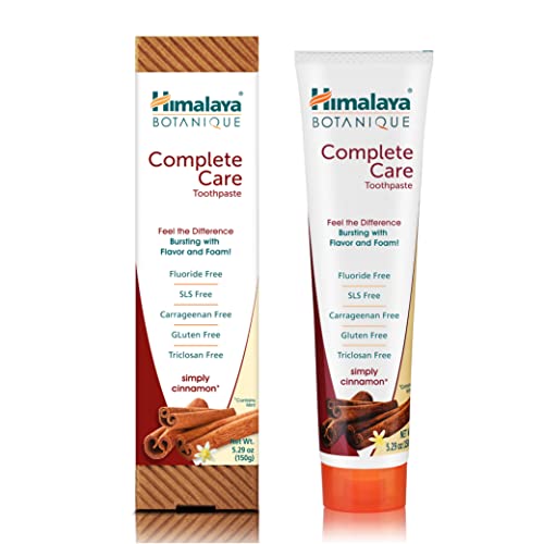 Himalaya Complete Care Toothpaste - Simply Cinnamon 5.29 oz/150 gm (1 Pack) Natural, Fluoride-Free & SLS Free