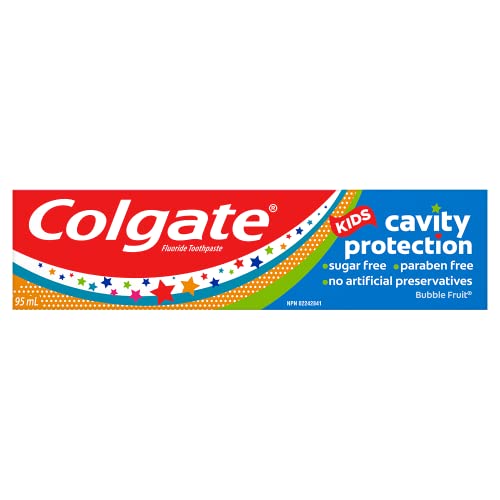 Colgate Kids Cavity Protection Toothpaste, Bubble Fruit Flavor, 95 mL