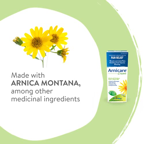 Pre-Order | Arrives in 5–10 Days – Boiron Arnicare Cream for Pain Relief, Muscle Pain and Joint Pain Relief, Swelling from injuries, Bruise & Bruising, from Natural Sourced Plants Including Arnica Montana, 70g