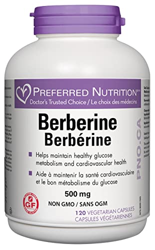 Preferred Nutrition - Berberine 500 mg - 120 Vcaps | Support Glucose Metabolism