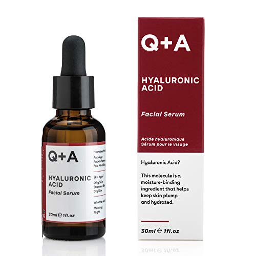 Q+A Hyaluronic Acid Facial Serum. A super hydrating Hyaluronic Acid serum for healthy and plump skin. 30ml/1fl.oz