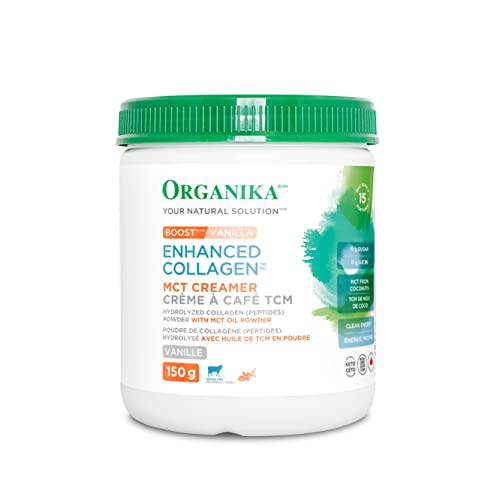 Organika Enhanced Collagen Boost with MCT Oil Powder and Vanilla - 150g