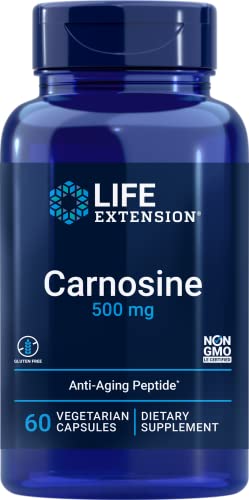 Life Extension Carnosine, Healthy Aging, Exercise Recovery, Gluten-Free, Non-GMO, Vegetarian, 60 Capsules
