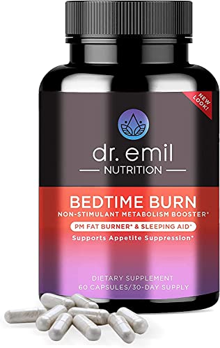Pre-Order | Arrives in 5–10 Days – DR EMIL NUTRITION Bedtime Burn - PM Burner & Sleep Aid - Stimulant-Free - for Women and Men, 30 Day Supply