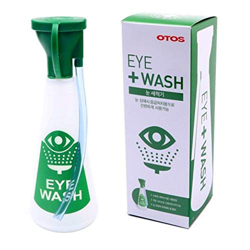 OTOS Eye Cup 300ml Korea Tritan Copolyester (BPA Free) Portable Emergency Removal Foreign Matter Eye Clean System with Pressing Pipet Eye Wash