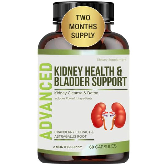 NutraPro Kidney Cleanse Detox & Repair and Bladder Support- Kidney Support Supplement for Kidney Restore with Chanca Piedra,Cranberry, Juniper Berries for Detox and Bladder Health.60 Day Supply.