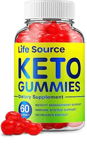 Life Source Keto ACV Gummies Keto Life Source ACV Advanced Formula Shark Plus Apple Cider Vinegar Keto Tank Gummies Dietary Supplement B12 Beet Root Juice Men Women (60 Gummies)