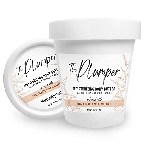 Naturally Vain The Plumper Moisturizing Body Butter, Body Lotion, Moisturizing Lotion, Dry Skin, Shea Butter, Cocoa Butter, Hyaluronic Acid, Caffeine Lotion, Firm, Smooth