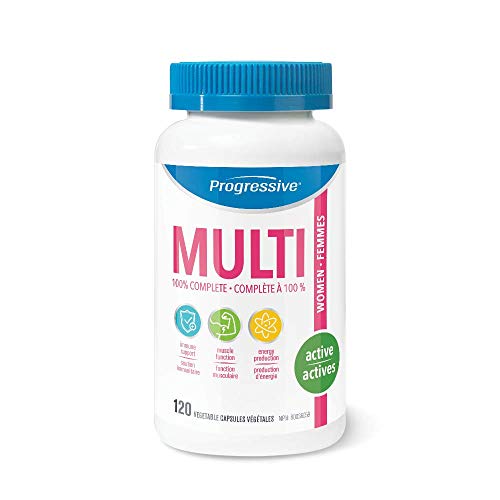 MultiVitamin for Active Women - 120 Capsules | Made with Green Food Concentrates, Antioxidants, Green Tea, Glutamine, ALA, Vitamin D3 and Vitamin K2