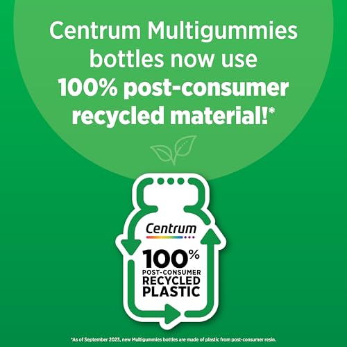Pre-Order | Arrives in 5–10 Days – Centrum MultiGummies Multi+ Dual Action Mental Focus Adult Multivitamin with Caffeine from Green Tea, Supports Mental Focus, Attention and Alertness, Lemon/Orange Flavors - 90 Count