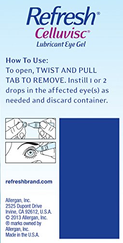 Refresh Celluvisc Lubricant Eye Gel Drops, Single-Use Containers, 30 Count (Pack of 1)
