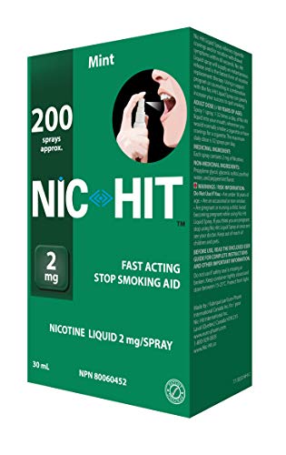 Quit Smoking Aid Nicotine Spray Nic-Hit Mint Flavor 2mg - 200 Sprays