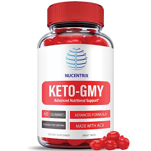 Keto GMY - Official Formula, Vegan - Keto Gummy Plus ACV Keto GMY Acv Advanced Weight Shark Loss Tank Keto Apple Cider Vinegar 1000mg Formula with Vitamin B12, Beet Root Juice Gummy Bear (60 Gummies)