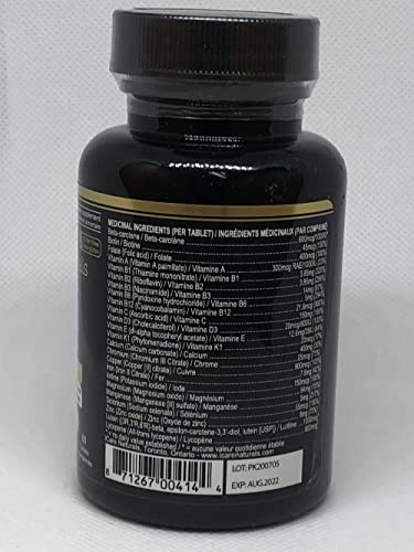 iCare Naturals Vita Queen - Multivitamins for Women - Halal | Gluten-Free | Vegetarian Friendly | Manufactured in Canada| GMP Certified | - Iron, Vitamin D3, B Vitamins and Antioxidant Vitamins C and E - Nourish Hair, Skin & Nails - 60 count