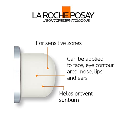 La Roche-Posay Sunscreen STICK For Face, Nose, Ears, Lips, Body, Scalp & All Sensitive Areas | Anthelios Targeted Protection Stick SPF 60 Broad Spectrum, Water Resistant, Fragrance Free, Travel Size, Dermatologist Recommended, 9G