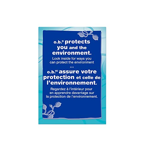 o.b. Original Non-Applicator Tampons, Regular, Super, & Super Plus Absorbancies, 40 Count (Pack of 1)