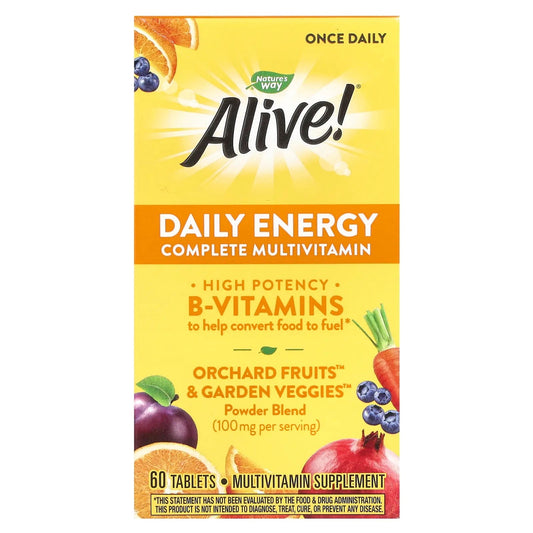 Nature's Way
Alive! Daily Energy, Complete Multivitamin, 60 Tablets