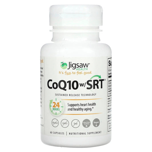 Jigsaw Health
CoQ10 w/ SRT, 100 mg, 60 Capsules