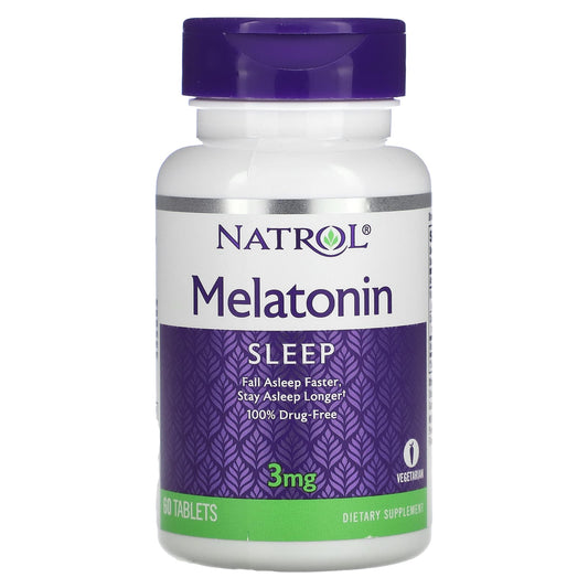 Natrol
Melatonin, 3 mg, 60 Tablets