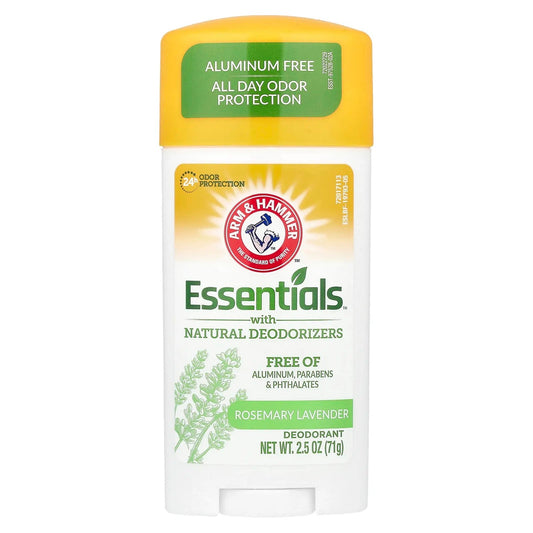Pre-Order | Arrives in 5–10 Days – Arm & Hammer
Essentials™ with Natural Deodorizers, Deodorant, Rosemary Lavender, 2.5 oz (71 g)
