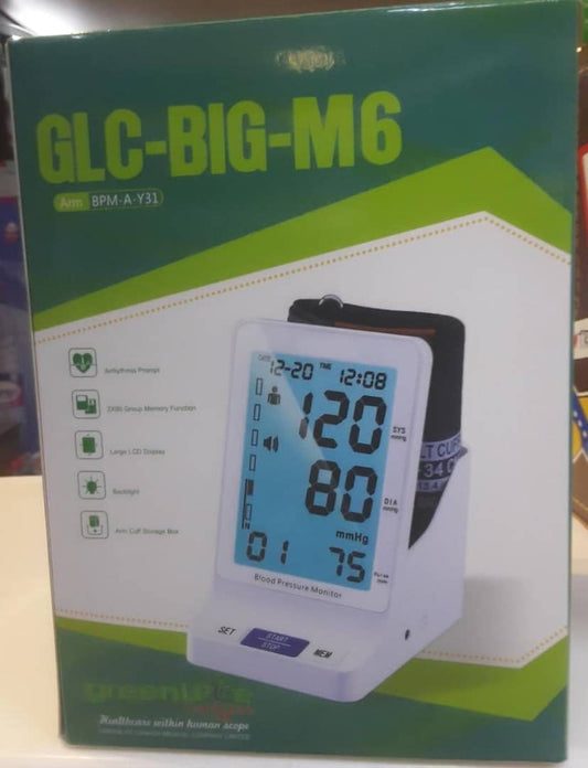 GREENLIFE CANADA GLC-BIG-M6 AUTOMATIC UPPER ARM BLOOD PRESSURE MONITOR