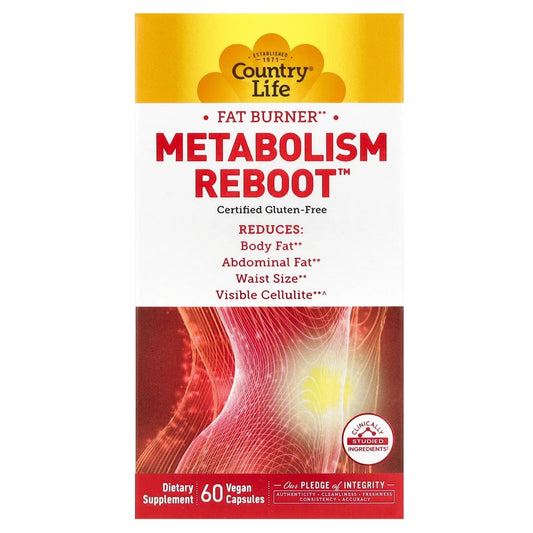 Pre-Order | Arrives in 5–10 Days – Country Life
Metabolism Reboot, 60 Vegan Capsules