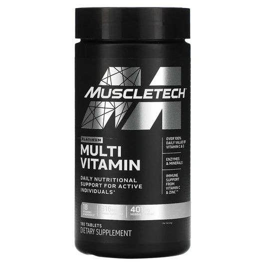 MuscleTech
Platinum MultiVitamin, 180 Tablets