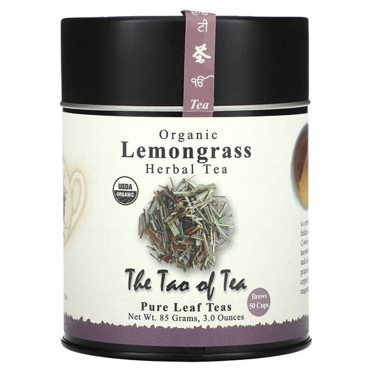 The Tao of Tea
Organic Herbal Tea, Lemongrass, Caffeine Free, 3 oz (85 g)
